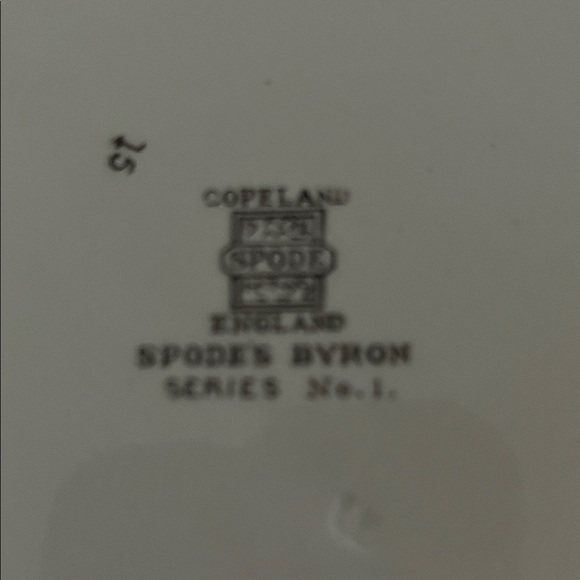 Spode Decorative Plate with Green and Brown Motif - Picture 6 of 7